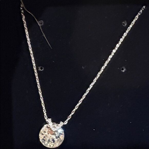 Swarovski Silver Necklace with Clear Crystal new - Picture 2 of 4